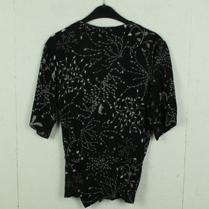 Second Hand SECOND FEMALE Bluse Gr. M schwarz geblümt (*)
