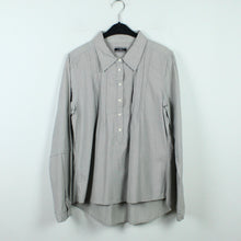 Laden Sie das Bild in den Galerie-Viewer, Second Hand BY MALENE BIRGER Bluse Gr. 42 grau gestreift Hemdbluse (*)