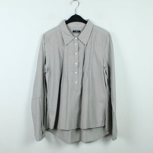 Second Hand BY MALENE BIRGER Bluse Gr. 42 grau gestreift Hemdbluse (*)