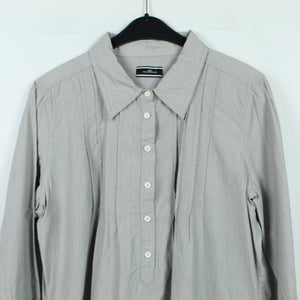 Second Hand BY MALENE BIRGER Bluse Gr. 42 grau gestreift Hemdbluse (*)