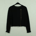 Second Hand TIGER OF SWEDEN Jacke Gr. M schwarz Strick Blouson Schnitt (*)