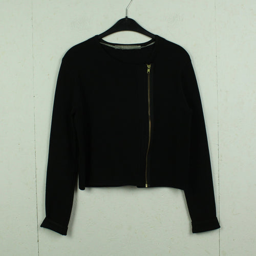Second Hand TIGER OF SWEDEN Jacke Gr. M schwarz Strick Blouson Schnitt (*)