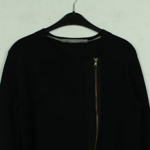 Laden Sie das Bild in den Galerie-Viewer, Second Hand TIGER OF SWEDEN Jacke Gr. M schwarz Strick Blouson Schnitt (*)