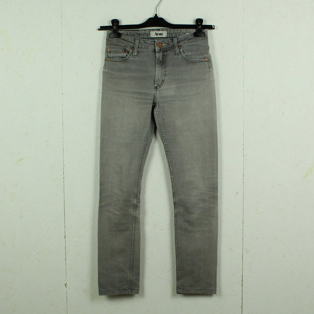 Second Hand ACNE Jeans Gr. 26/32 grau Mod. Flex/Zick (*)