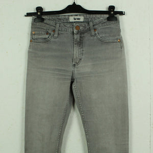 Second Hand ACNE Jeans Gr. 26/32 grau Mod. Flex/Zick (*)