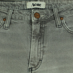 Second Hand ACNE Jeans Gr. 26/32 grau Mod. Flex/Zick (*)