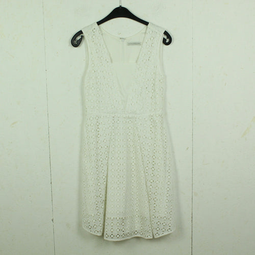 Second Hand FALL WINTER SPRING SUMMER Kleid Gr. S weiß Lochmuster (*)