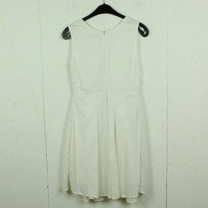 Second Hand FALL WINTER SPRING SUMMER Kleid Gr. S weiß Lochmuster (*)