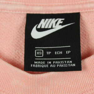 Second Hand NIKE Sweatshirt Gr. XS rosa mit Print (*)