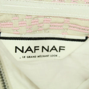 Second Hand NAF NAF Kleid Gr. 38 rosa Glitzer Bandeaukleid (*)