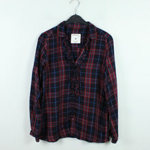Laden Sie das Bild in den Galerie-Viewer, Second Hand ZARA Bluse Gr. M schwarz mehrfarbig kariert (*)