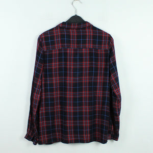 Second Hand ZARA Bluse Gr. M schwarz mehrfarbig kariert (*)