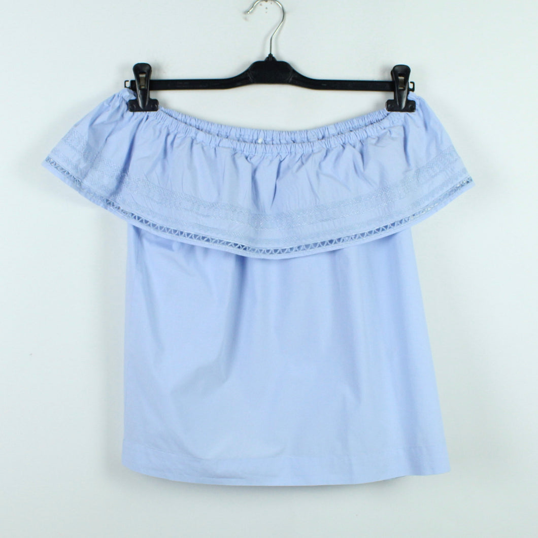 Second Hand MKT STUDIO Carmenbluse Gr. 38 blau weiß gestreift (*)