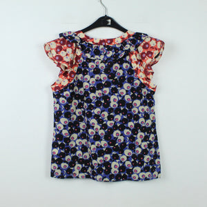 Second Hand CACHAREL Bluse Gr. 38 mehrfarbig geblümt mit Seide (*)