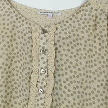 Laden Sie das Bild in den Galerie-Viewer, Second Hand LA PETITE FRANÇAISE Bluse Gr. M/L beige gepunktet (*)