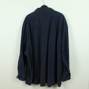 Vintage Cordhemd Gr. 6XL dunkelblau uni Hemd