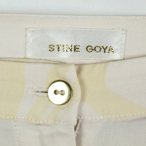 Second Hand STINE GOYA Hose Gr. S beige creme gemustert (*)