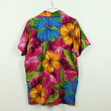 Laden Sie das Bild in den Galerie-Viewer, Vintage Hawaii Hemd Gr. M pink bunt Blumen